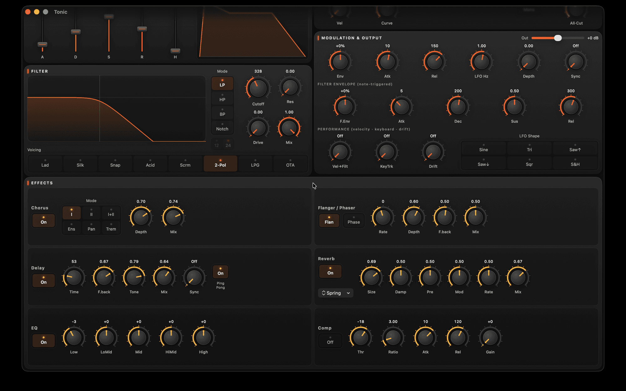 Tonic Synth — Analog-modeling synth & AUv3 for iPhone, iPad & Mac (1)