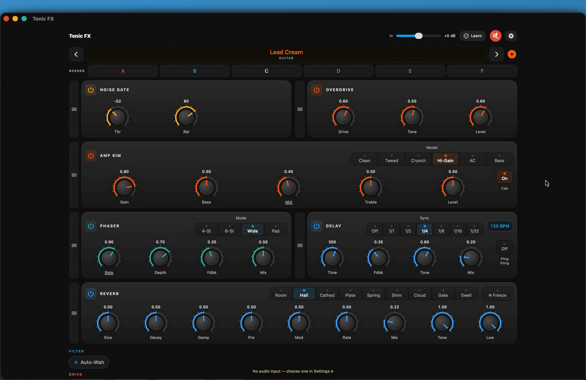 Tonic FX — Rack de multi-efeitos AU/AUv3 + standalone — iPhone, iPad e Mac (3)